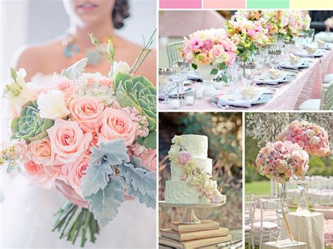 pastel wedding color-pastel wedding theme | Bright wedding colors ...
