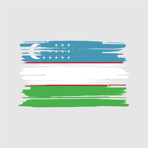 Uzbekistan Flag Brush Vector. National Flag Design 11429279 Vector Art at Vecteezy