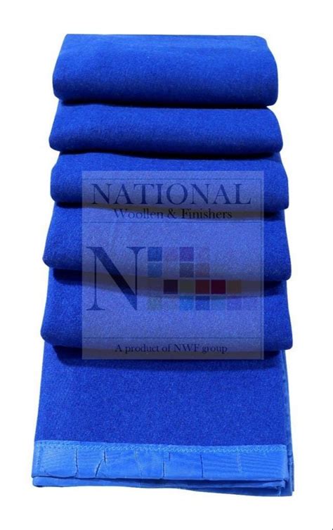 Blue Raised National Woollen NWF Woollen Blankets, Packaging Type ...