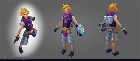 Mikael Bombete - Ezreal Arcade - Skin Texture Art