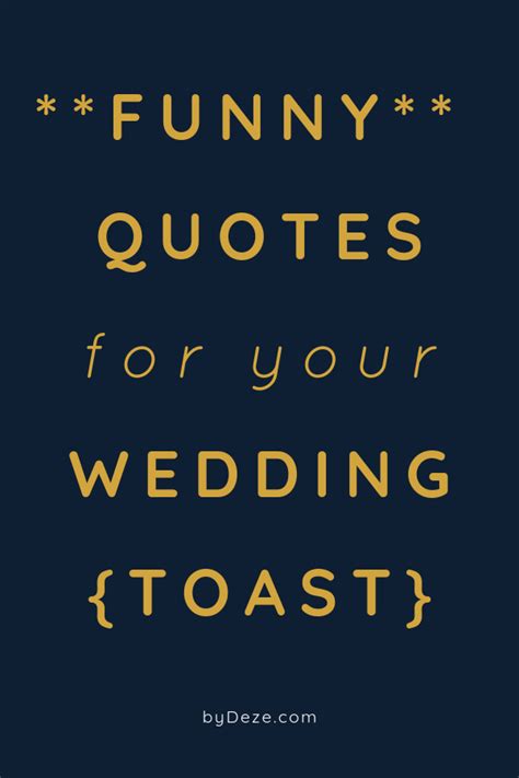 Funny wedding toasts – Artofit