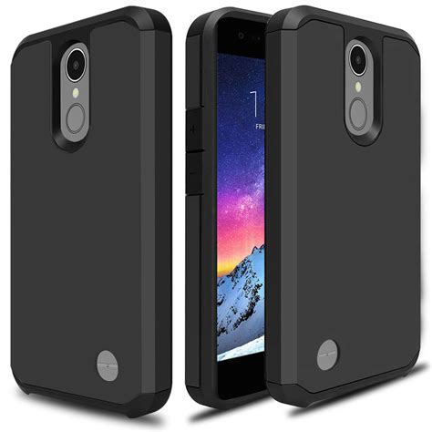 For LG Rebel 4 LTE Shockproof Hybrid Hard Armor Full Protective Slim Case Cover - Port Dust Covers