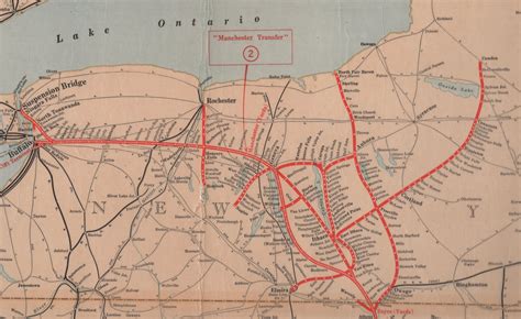 Vintage Railroad Pictures: Map od Lehigh Valley in New York State