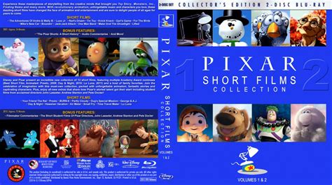 Pixar Short Films Collection - Volumes 1 & 2 - Movie Blu-Ray Custom Covers - PSFC Double BR ...