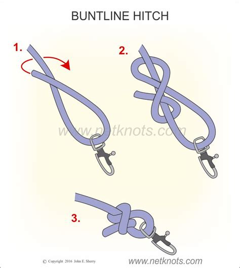 Buntline Hitch - How to tie a Buntline Hitch