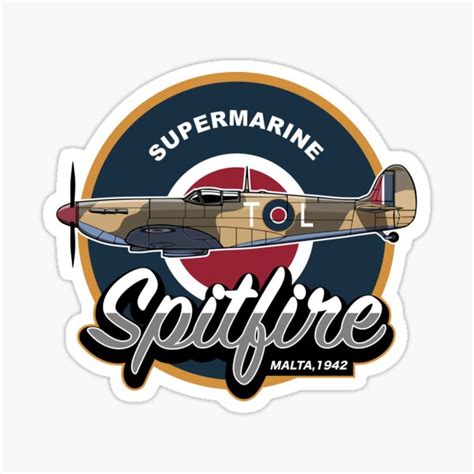 "Supermarine Spitfire Malta" Sticker for Sale by StrongVlad | Redbubble