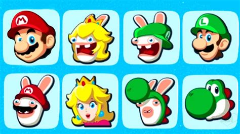 Mario + Rabbids Kingdom Battle - All Characters / Secret Characters & All Gameplay Animations ...