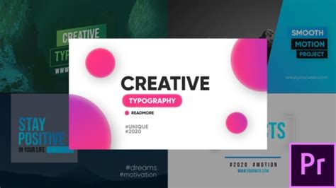 Creative Typography Premiere Pro Videohive 26180976 Fast Download