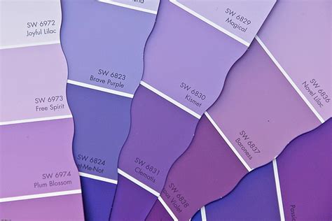 Purple paint samples | Flickr - Photo Sharing!