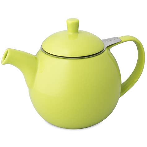 Round Ceramic Teapot with Loose Tea Infuser Espresso, Chinese Tea Pot, Loose Tea Infuser, Tea ...