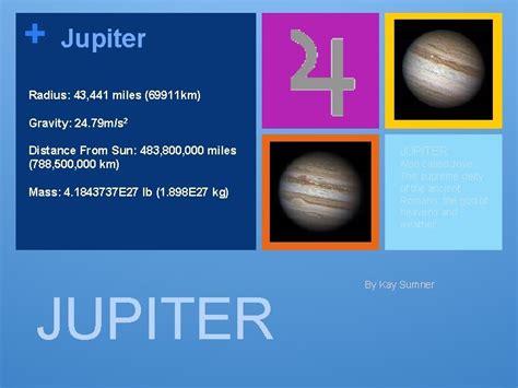 Jupiter Radius 43 441 miles 69911 km Gravity