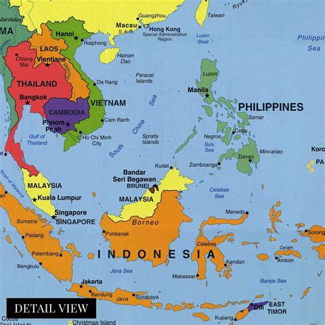 Map Of East Asia Countries