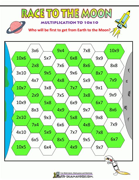 Printable Multiplication Math Games