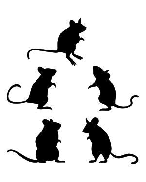 Cartoon Mouse Silhouette Clip Art