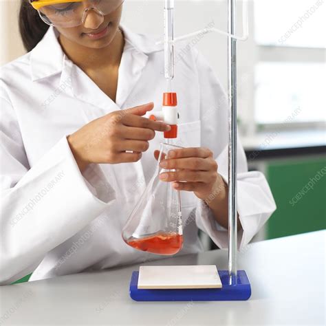 Titration experiment - Stock Image - C010/9616 - Science Photo Library