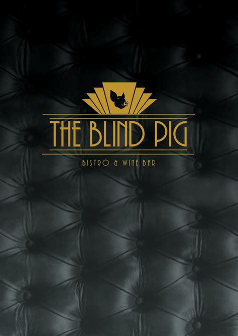 Menu — The Blind Pig