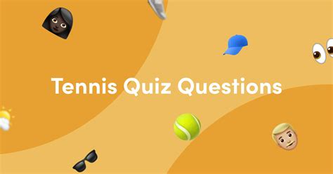 50 Tennis Quiz Questions and Answers - Kwizzbit