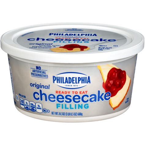 Philadelphia Cheesecake Filling 24.3 oz Tub - Kraft Recipes