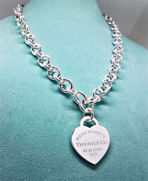 Tiffany & Co. 1.3" Large Return To Heart Tag 16" Necklace ⋆ SmartShop Jewelry