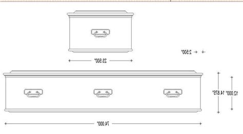 Standard Size Casket Dimensions | Casket, Dimensions, Coffin