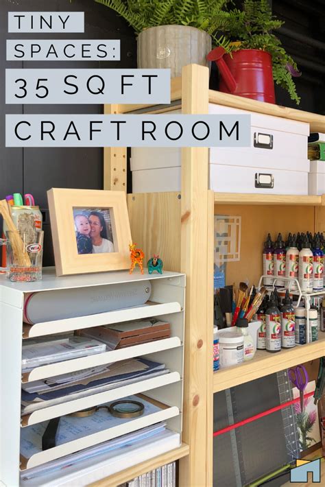 My Mudroom Makeover Reveal: How To Turn A Small Space Into A Dream Craft Room Workspace On A ...