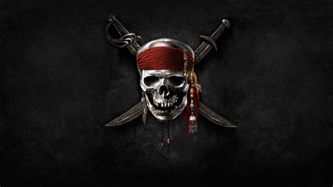 Pirates of the Caribbean: Skull Emblem 4K Ultra HD Wallpaper