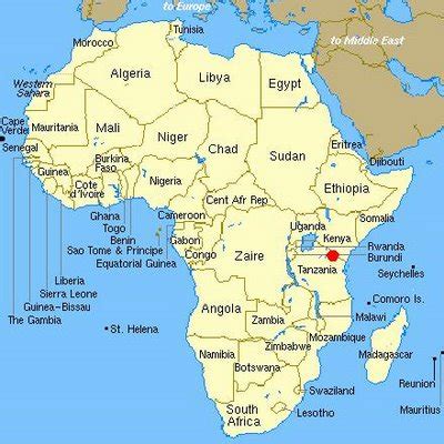 map-africa – CLIMBING KILIMANJARO