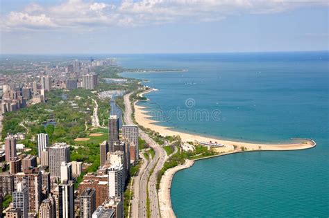 Chicago and Lake Michigan stock image. Image of tall - 23471725