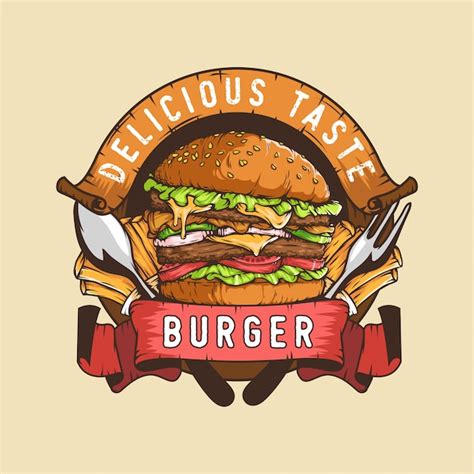 Premium Vector | Burger logo