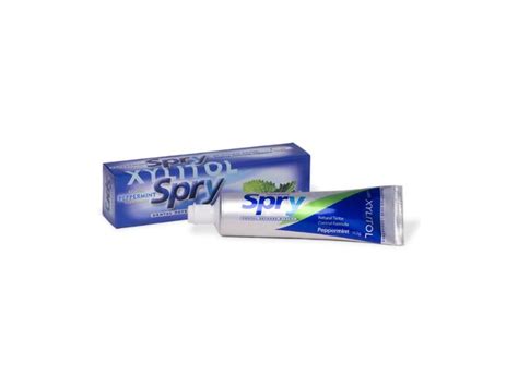 Spry Xylitol Peppermint Toothpaste 4 oz Paste Ingredients and Reviews