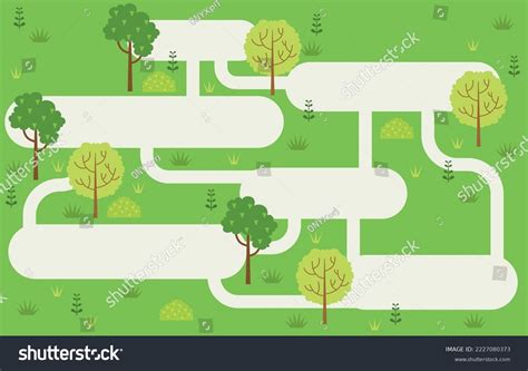 Park Map Background Blank Board Game Stock Vector (Royalty Free) 2227080373 | Shutterstock