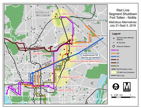 Shady Grove Metro Map