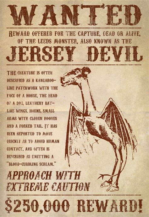 Fascination With Fear: Roots Of Horror: The Jersey Devil - The Monster Of The Pine Barrens