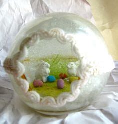 Vintage Sugar Easter Egg Panoramic Glass Cased Panoramic eggshell. $38.00, via Etsy. Bunny Crafts