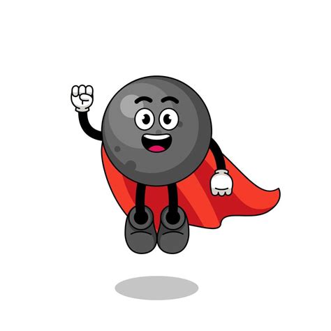 cannon ball cartoon with flying superhero 14855795 Vector Art at Vecteezy