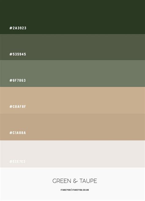 olive green and taupe color combo, green and nude color scheme, dark green and taupe color ...