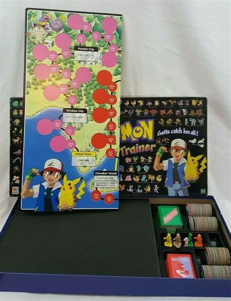 Hasbro Pokemon Master Trainer Game Board 1999 Edition for sale online ...