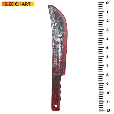 Bloody Butcher Knife Prop - Blood Stained Fake Costume Knives Props for ...