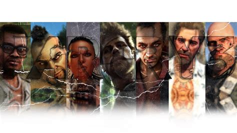 Dennis Rogers, Citra Talugmai, Hoyt Volker, Buck, Sam Becker, Video game characters, Face, Vaas ...