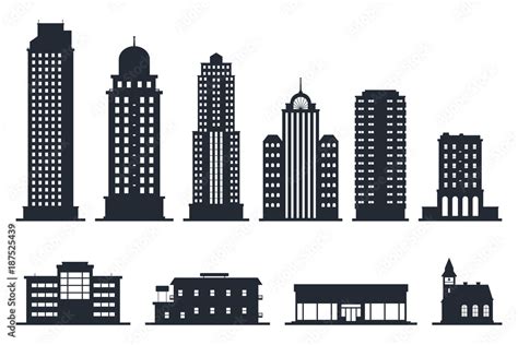 Skyscraper Silhouette Vector Free