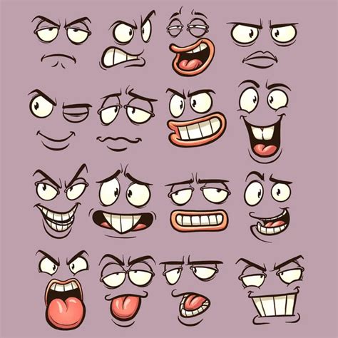 Cartoon faces — Stock Vector © memoangeles #13616715