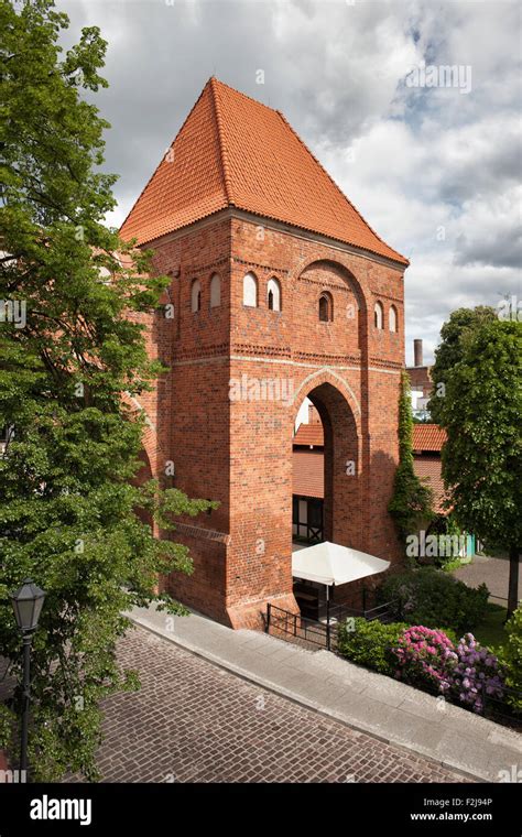 Teutonic Knights Castle in Torun, Poland, historic city landmark dating back to 13th century ...