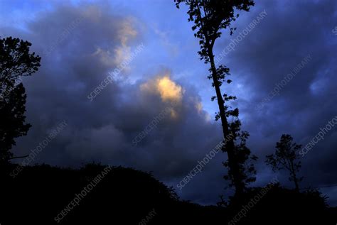 Monsoon storm clouds - Stock Image - E120/0670 - Science Photo Library