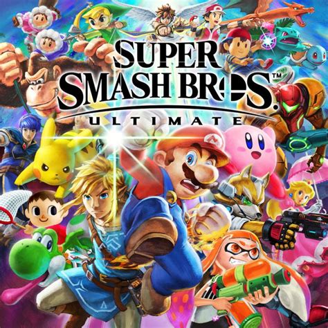 Super Smash Bros. Ultimate (2018) Nintendo Switch box cover art ...