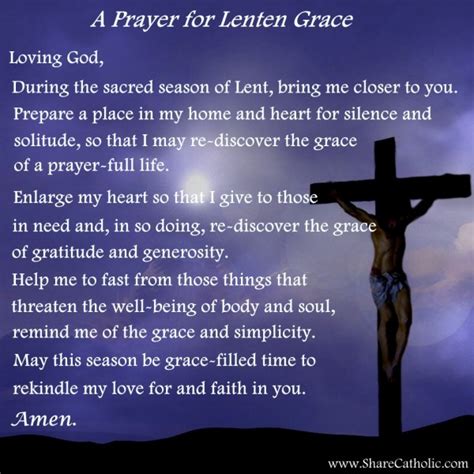 A Prayer for Lenten grace