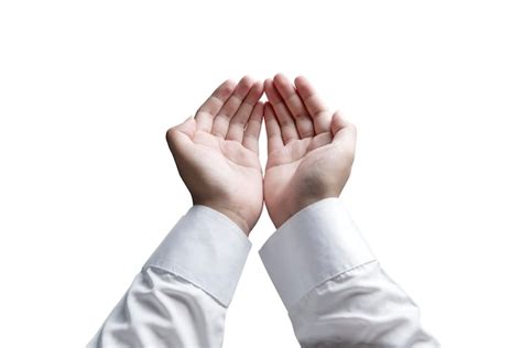 Premium Photo | Muslim raised hands and prayed isolated over white background