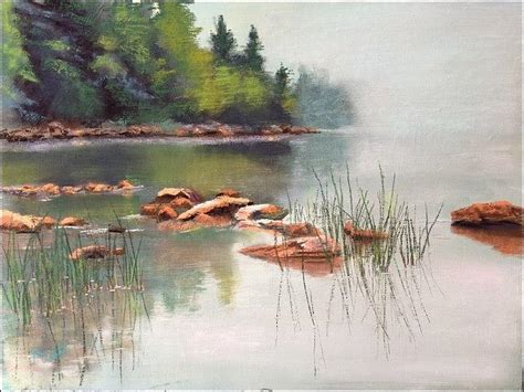 Peace and Calm 18x20 Painting by Marlene Kort | Fine Art America