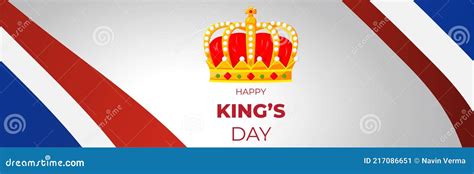 Vector Illustration Concept of King`s Day Celebrations Stock Vector ...