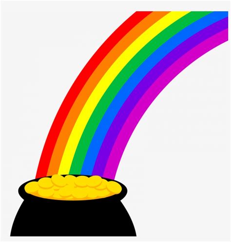 Download Pot Of Gold Clipart Gold Clip Art Rainbow - Colours Of Rainbow ...