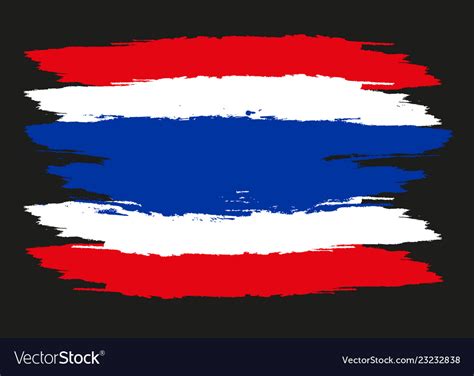 Thailand flag official colors and proportion Vector Image